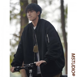 棒球服外套 男春季美式vintage潮牌复古高级感男装 宽松飞行员夹克