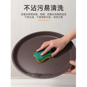 托盘 长方形圆形 大茶水酒店厨房 高档塑料一体 防滑传菜上菜专用商用