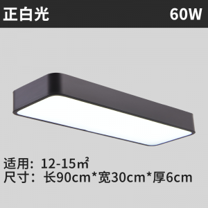 圆角黑色90*30cm白光*60W