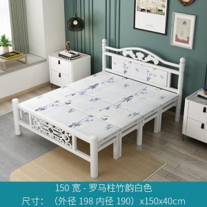 加固折叠床 午睡简易便携出租屋四折床